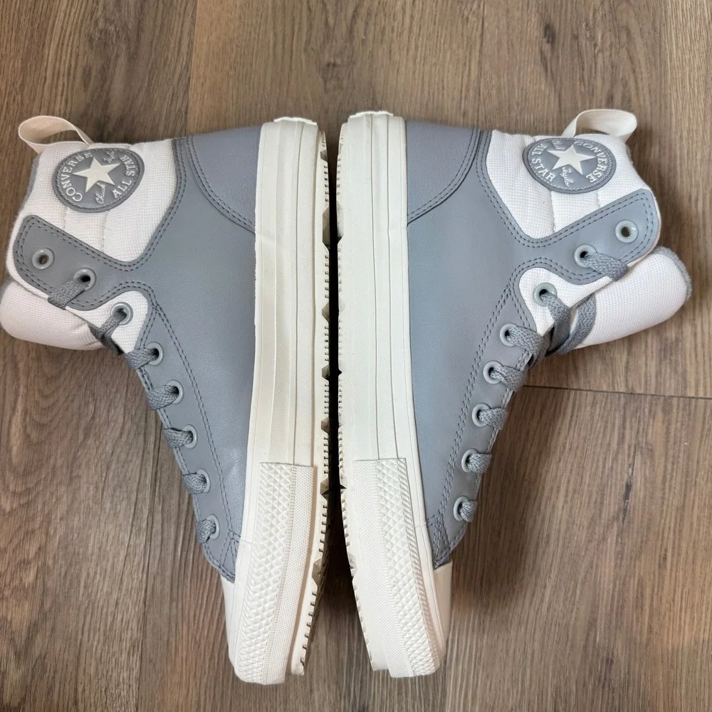 Converse Chuck Taylor All Star Berkshire Boot Grey White Mens 8 Women's 10